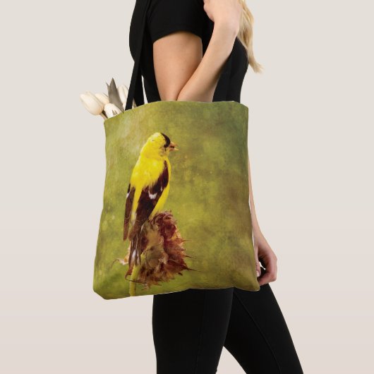 Goldfinch Designer All-Over-Print Handbag Tote Bag (Dichtbij)