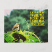 Goldfinch dichter dan ik gisteren was briefkaart (Voorkant)