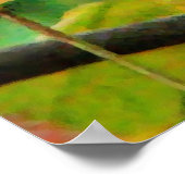 Goldfinch en Autumn Leaves Poster (Hoek)