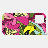 Goldfinch en Bloemen Case-Mate iPhone Case (Achterkant (horizontaal))