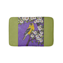 Goldfinch en Blossom Bath Mat