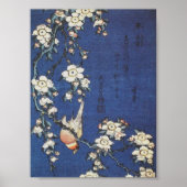 Goldfinch en Cherry Tree, c.1834, door Katsushika  Poster (Voorkant)