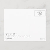 Goldfinch en Daylillies Print Briefkaart (Achterkant)