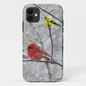 Goldfinch en kardinaal Case-Mate iPhone case (Achterkant)