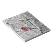 Goldfinch en kardinaal notitieblok (Schuin)