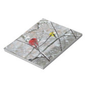 Goldfinch en kardinaal notitieblok (Linkerzijde)