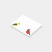 Goldfinch en kardinaal post-it® notes (Schuin)