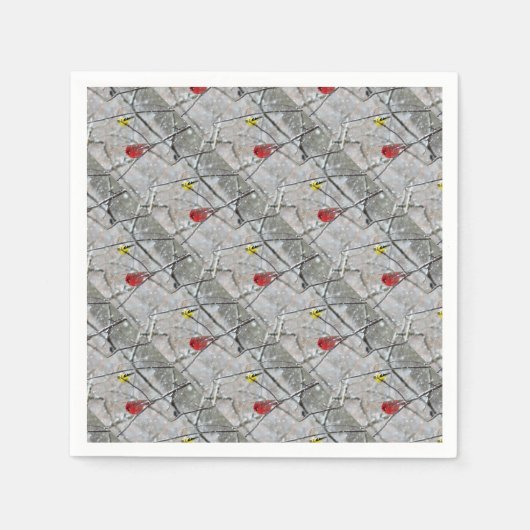 Goldfinch en kardinaal servet (Voorkant)