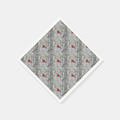 Goldfinch en kardinaal servet (Hoek)