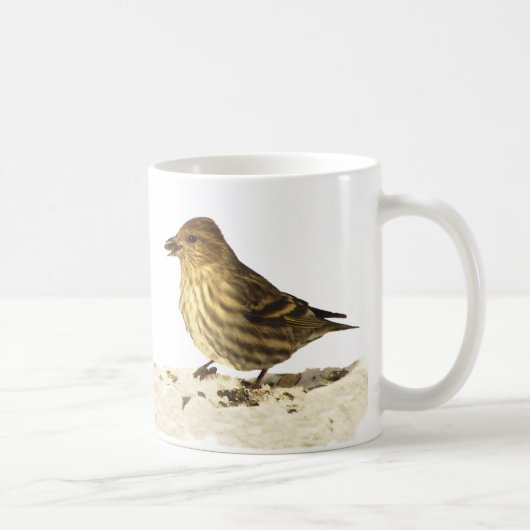Goldfinch en Pine Siskin Koffiemok (Rechts)