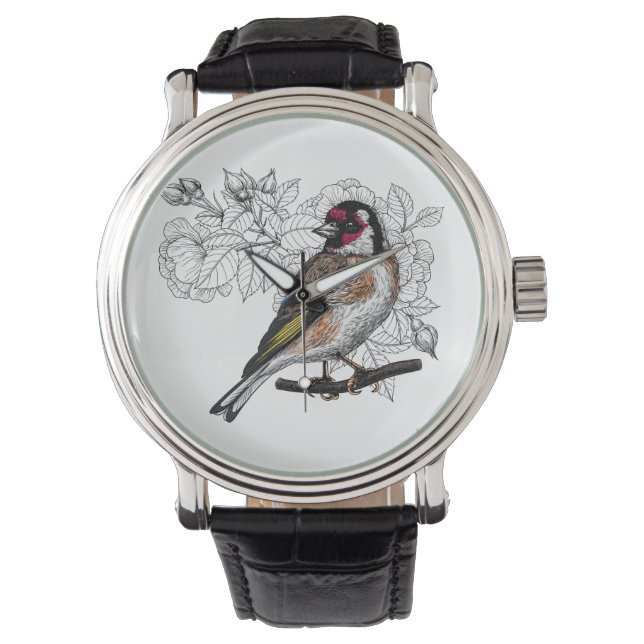 Goldfinch en rozen horloge (Voorkant)