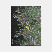 Goldfinch en wilde bloemen fleece deken (Voorkant)