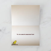 Goldfinch Fathers Day Kaart (Binnen)