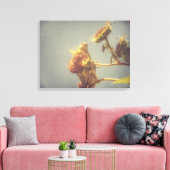 Goldfinch Grunge Canvas Afdruk (Insitu (Woonkamer))