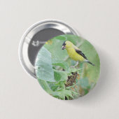 Goldfinch Grunge Ronde Button 5,7 Cm (Voorkant /achterkant)