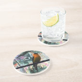 Goldfinch Grunge Zandsteen Onderzetter (Zijkant)