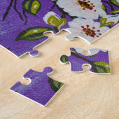 Goldfinch in Pear Blossom Puzzle Legpuzzel (Zijkant)