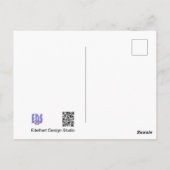 Goldfinch in Wild Flowers Field HALLO Briefkaart (Achterkant)