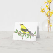 Goldfinch Inspirerend Note Kaart (Gele Bloem)
