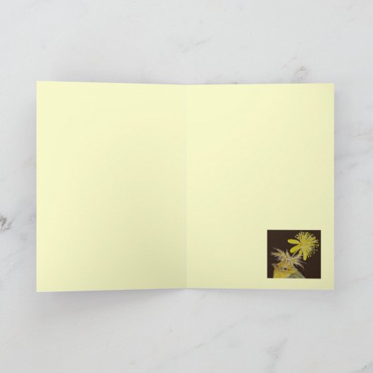 Goldfinch-kaart (Mitzy) Kaart (Binnen)