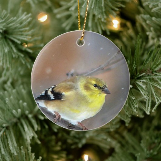 Goldfinch Keramisch Ornament (Boom)