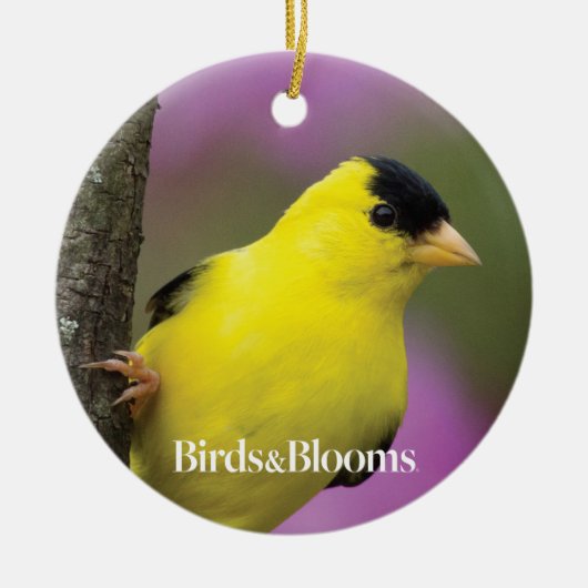 Goldfinch Keramisch Ornament (Voorkant)