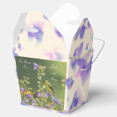 Goldfinch Lente Tuin Trouwcrème Bedankdoosjes (Geopend)