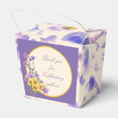 Goldfinch Lente Tuin Trouwcrème Bedankdoosjes (Achterkant)