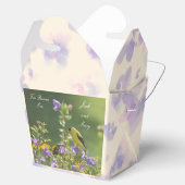 Goldfinch Lente Tuin Trouwcrème Bedankdoosjes (Geopend)