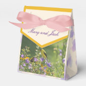 Goldfinch Lente Tuin Trouwcrème Bedankdoosjes (Voorkant Zijde)