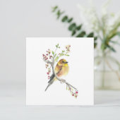 Goldfinch Mooie Waterverf Notitiekaarten (Staand voorkant)