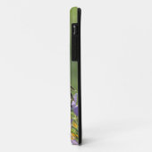 Goldfinch op een Harebell Flower Case-Mate iPhone Case (Achterkant/links)