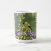 Goldfinch op een Harebell Flower Koffiemok (Center)