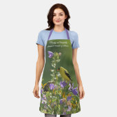 Goldfinch op een Harebell Flower Schort (Gedragen)