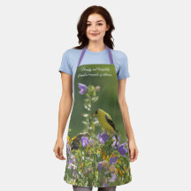 Goldfinch op een Harebell Flower