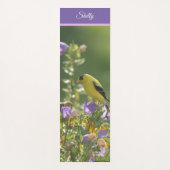 Goldfinch op een Harebell Flower Yogamat (Voorkant)