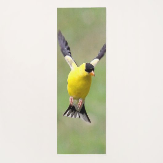 Goldfinch op een Harebell Flower Yogamat (Achterkant)