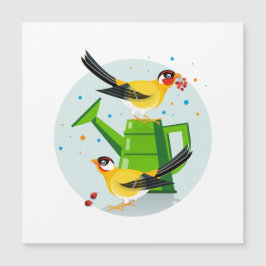 Goldfinch-paar met bramen