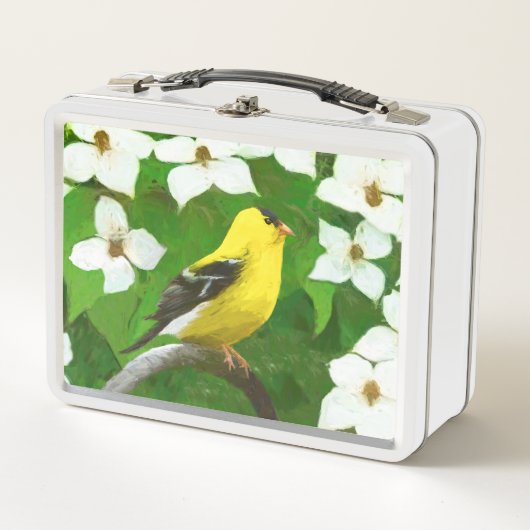 Goldfinch schilderen - Kute Original Dog Art (Voorkant)