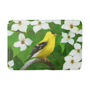 Goldfinch schilderen - Kute Original Dog Art Badmat