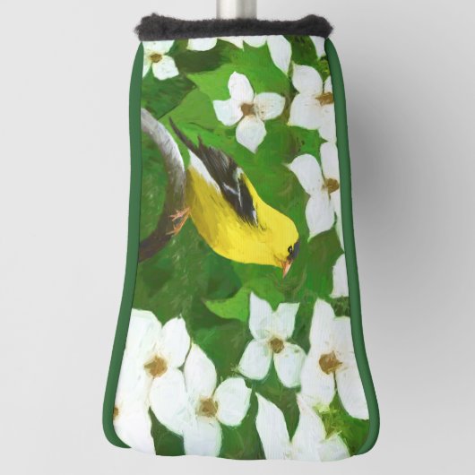 Goldfinch schilderen - Kute Original Dog Art Golfheadcover (Draai 90)