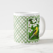 Goldfinch schilderen - Kute Original Dog Art Grote Koffiekop (Voorkant rechts)