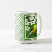 Goldfinch schilderen - Kute Original Dog Art Koffiemok (Voorkant rechts)