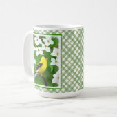 Goldfinch schilderen - Kute Original Dog Art Koffiemok (Voorkant links)