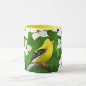 Goldfinch schilderen - Kute Original Dog Art Mok (Midden)