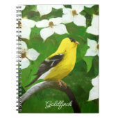 Goldfinch schilderen - Kute Original Dog Art Notitieboek (Voorkant)
