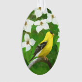Goldfinch schilderen - Kute Original Dog Art Ornament (voorkant)