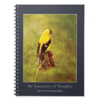 Goldfinch Songbird Notebook | Nature Art Journal Notitieboek