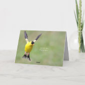 Goldfinch Spring Garden Wedding Bedankkaart (Achterkant)
