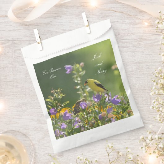 Goldfinch Spring Garden Wedding Bedankzakje (Geknipt)